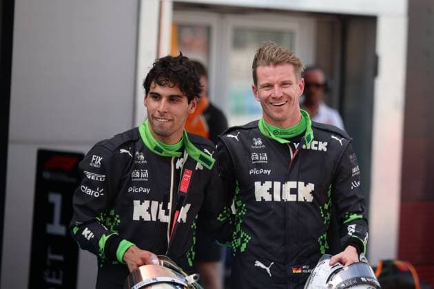 Gabriel Bortoleto Stake F1 Team Kick Sauber, 05 , Nico Huelkenberg Stake F1 Team Kick Sauber, 27 , Race day, ESP, Formula 1 World Championship, Aramco Grand Prix of Spain, Circuit de Barcelona Catalunya, 2025 season, 01 06 2025 ITA, Formula 1 World Championship, Spanish Grand Prix, 01 06 2024 Barcelona Copyright: xEibner-Pressefoto AnnikaxGrafx EP_AGF