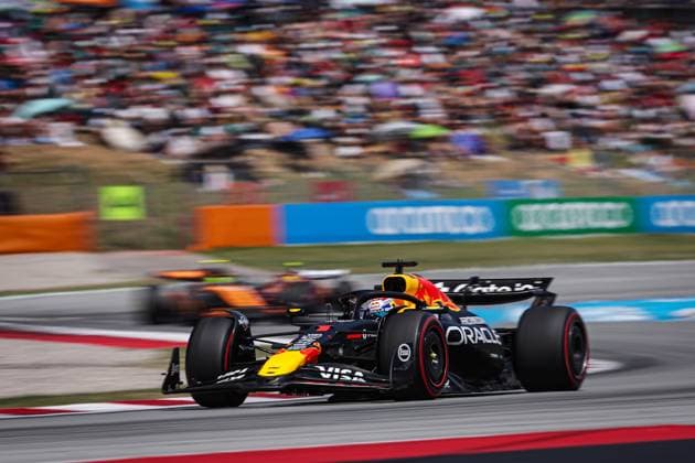 1 Max Verstappen NLD, Oracle Red Bull Racing , F1 Grand Prix of Spain at Circuit de Barcelona Catalunya on June 1, 2025 in Barcelona, Spain Photo by HOCH ZWEI Barcelona Spain