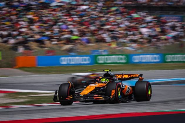 4 Lando Norris GBR, McLaren F1 Team , F1 Grand Prix of Spain at Circuit de Barcelona Catalunya on June 1, 2025 in Barcelona, Spain Photo by HOCH ZWEI Barcelona Spain