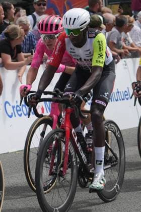 CYCLING - BOUCLES DE LA MAYENNE 2025 - STAGE 3 GIRMAY Biniam during the Stage 3 of the Boucles de la Mayenne - CrÃ dit Mutuel, UCI ProSeries Cycling event, Javron-les-Chapelles - Laval (163,4 Km) on 1 June 2025 in Laval, France - Photo Laurent Lairys PSNEWZ LavalFrance  Copyright: xLaurentxLairysx