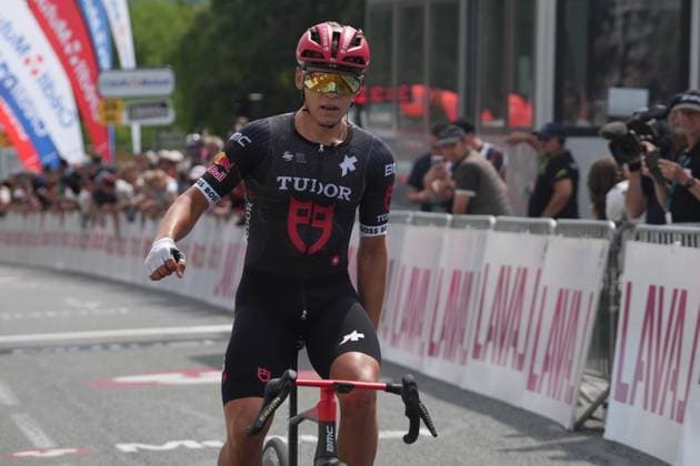 CYCLING - BOUCLES DE LA MAYENNE 2025 - STAGE 3 Pierre Latour during the Stage 3 of the Boucles de la Mayenne - CrÃ dit Mutuel, UCI ProSeries Cycling event, Javron-les-Chapelles - Laval (163,4 Km) on 1 June 2025 in Laval, France - Photo Laurent Lairys PSNEWZ LavalFrance  Copyright: xLaurentxLairysx