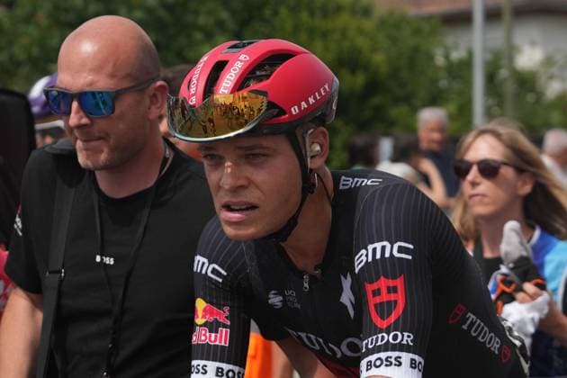 CYCLING - BOUCLES DE LA MAYENNE 2025 - STAGE 3 Pierre Latour during the Stage 3 of the Boucles de la Mayenne - CrÃ dit Mutuel, UCI ProSeries Cycling event, Javron-les-Chapelles - Laval (163,4 Km) on 1 June 2025 in Laval, France - Photo Laurent Lairys PSNEWZ LavalFrance  Copyright: xLaurentxLairysx
