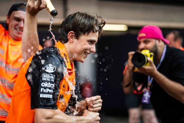 F1 - SPANISH GRAND PRIX 2025 PIASTRI Oscar (aus), McLaren F1 Team MCL39, portrait during the Formula 1 Aramco Gran Premio de Espana 2025, Spanish Grand Prix 2025, 9th round of the 2025 FIA Formula One World Championship, WM, Weltmeisterschaft from May 30 to June 1, 2025 on the Circuit de Barcelona-Catalunya, in Montmelo, Spain - MontmeloSpain  Copyright: xCharlyxLopezx
