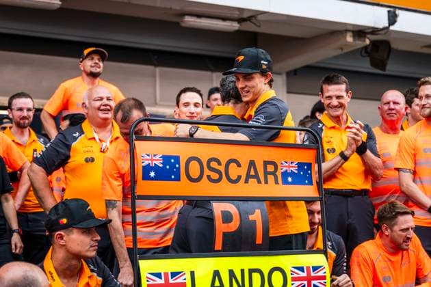 F1 - SPANISH GRAND PRIX 2025 PIASTRI Oscar (aus), McLaren F1 Team MCL39, portrait during the Formula 1 Aramco Gran Premio de Espana 2025, Spanish Grand Prix 2025, 9th round of the 2025 FIA Formula One World Championship, WM, Weltmeisterschaft from May 30 to June 1, 2025 on the Circuit de Barcelona-Catalunya, in Montmelo, Spain - MontmeloSpain  Copyright: xCharlyxLopezx