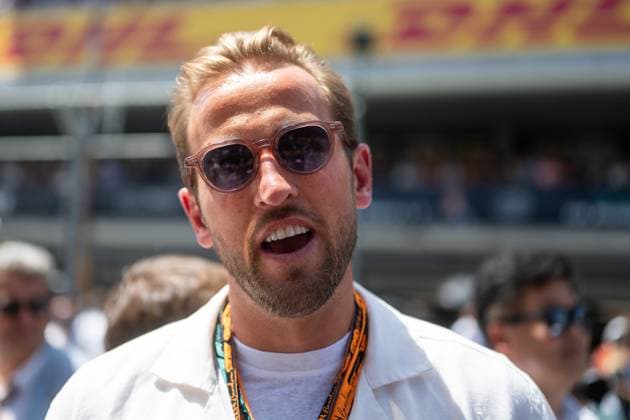 Harry Kane England, FC Bayern Muenchen, Footballer on the grid, ESP, Formula 1 World Championship, Aramco Grand Prix of Spain, Circuit de Barcelona Catalunya, Race, 2025 season, 01 06 2025 ESP, Formula 1 World Championship, Aramco Grand Prix of Spain, Circuit de Barcelona Catalunya, Race, 2025 season, 01 06 2025 Barcelona Copyright: xEibner-Pressefoto Memmlerx EP_MMR