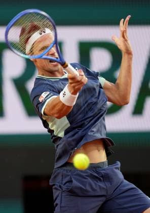 TENNIS - French Open 2025 PARIS,FRANCE,01.JUN.25 - TENNIS - ATP, Tennis Herren World Tour, French Open, Roland Garros, Grand Slam. Image shows Daniel Altmaier (GER).  GEPAxpictures xMichaelxRiedler