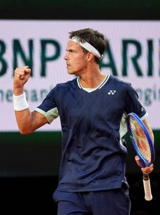 TENNIS - French Open 2025 PARIS,FRANCE,01.JUN.25 - TENNIS - ATP, Tennis Herren World Tour, French Open, Roland Garros, Grand Slam. Image shows Daniel Altmaier (GER).  GEPAxpictures xMichaelxRiedler