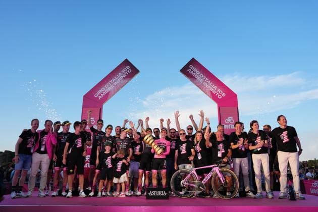 during the stage 21 of the Giro d™Italia from Roma to Roma, Italy - Sunday, June 01, 2025. - cycling.  Copyright: xGianxMattiaxD Alberto LaPressex