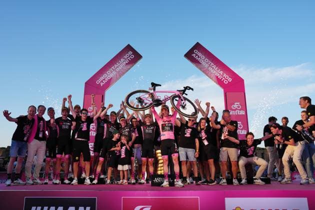 Sport Bilder des Tages during the stage 21 of the Giro d™Italia from Roma to Roma, Italy - Sunday, June 01, 2025. - cycling.  Copyright: xGianxMattiaxD Alberto LaPressex