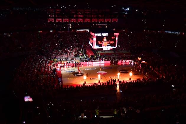 Panoramic view during the championship finals game 2 basketball match between Olympiacos Piraeus and Panathinaikos Athens in Peace & Friendship Stadium, Athens, on 1 June 2025. IMAGO ONE INCH PRODUCTIONS ATHENS Greece Copyright: xOnexInchxProductionsx 6575050