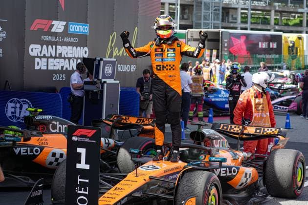 Oscar Piastri (AUS) - McLaren Formula 1 Team - McLaren MCL39 - Mercedes Formula 1 Aramco Gran Premio de Espana 2025 - Circuit de Catalunya, Barcelona, Spain, May29, 1 Jun 2025  Copyright: xAlessioxDexMarco IPAxSportx xipa-agency.netx xx IPA_58512379 IPA_Agency_IPA58512379