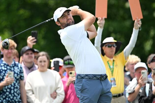 PGA, Golf Herren 2025: The Memorial Tournament June 1 June 1, 2025: Scottie Scheffler (USA) drives on the 1st tee during the final round of the Memorial Tournament in Dublin, Ohio. Brent Clark Cal Media (Credit Image: Â Brent Clark Cal Sport Media) Dublin Oh USA EDITORIAL USE ONLY Copyright: xx ZUMA-20250601_zma_c04_136.jpg BrentxClarkx csmphotothree389168