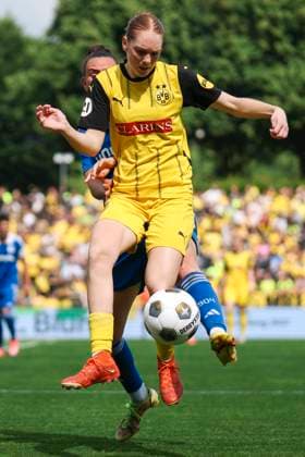 Association Cup Final BVB FC Schalke 04 on 01 06 2025 Nora Willeke Borussia Dortmund, 11 on the ball Association Cup Final BVB FC Schalke 04 Dortmund, Stadion Rote Erde on 01 06 2025 Copyright: xBEAUTIFULxSPORTS Freisenx