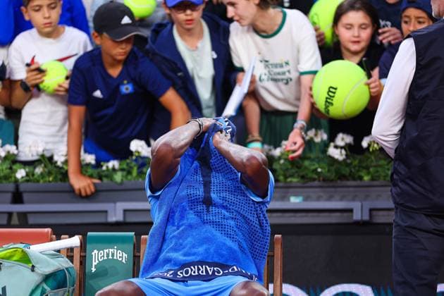 2025.06.01 Paryz French Open Roland Garros 2025 Frances Tiafoe - Daniel Altmaier N z Frances Tiafoe Foto Pawel Andrachiewicz PressFocus 2025.06.01 Paris Tennis French Open Roland Garros 2025 Frances Tiafoe - Daniel Altmaier Frances Tiafoe Credit: Pawel Andrachiewicz PressFocus NEWSPIX.PL --- newspix.pl 