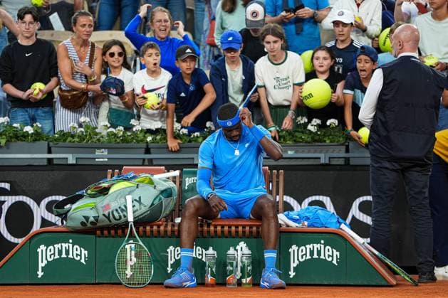 2025.06.01 Paryz French Open Roland Garros 2025 Frances Tiafoe - Daniel Altmaier N z Frances Tiafoe Foto Pawel Andrachiewicz PressFocus 2025.06.01 Paris Tennis French Open Roland Garros 2025 Frances Tiafoe - Daniel Altmaier Frances Tiafoe Credit: Pawel Andrachiewicz PressFocus NEWSPIX.PL --- newspix.pl 