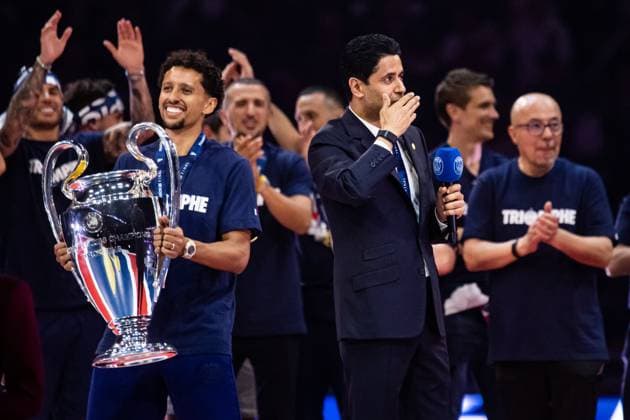 FOOTBALL : Celebration du titre de Champions d™europe du Paris SG - 01 06 2025 Nasser al-KhelaÃ¯fi ParisFrance  Copyright: xBaptistexAutissierx
