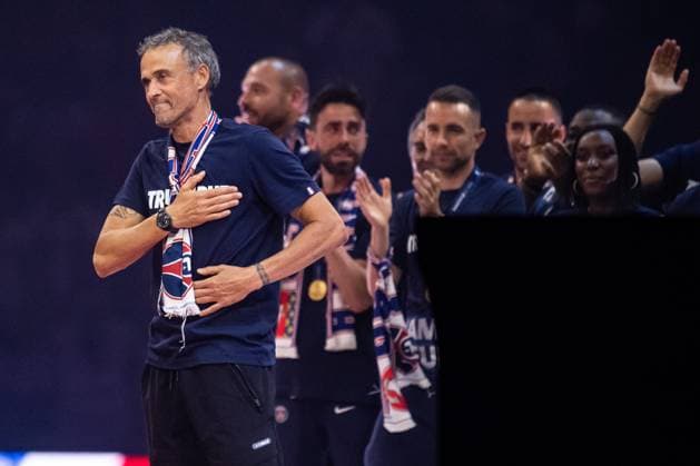 FOOTBALL : Celebration du titre de Champions d™europe du Paris SG - 01 06 2025 Luis Enrique ParisFrance  Copyright: xBaptistexAutissierx