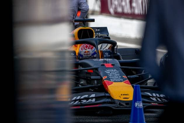 MONTMELO, SPAIN: Max Verstappen, racing for the Red Bull Racing team during the 2025 Formula 1 Spanish Grand Prix at the Circuit de Barcelona-Catalunya in Montmelo, Spain