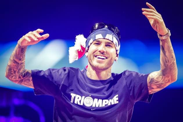 June 1, 2025, Paris, France, France: Lucas HERNANDEZ of PSG during a ceremony to present the trophy a day after Paris Saint-Germain (PSG) football club won the UEFA Champions League at Parc des Princes Stadium on June 01, 2025 in Paris, France. Paris France - ZUMAm308 20250601_zsp_m308_049 Copyright: xMatthieuxMirvillex