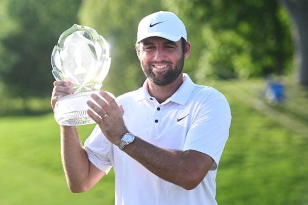 June 1, 2025: Scottie Scheffler wins the 2025 Memorial Tournament in Dublin, Ohio. Cal Media Dublin USA - ZUMAc04_ 20250602_zma_c04_007 Copyright: xBrentxClarkx