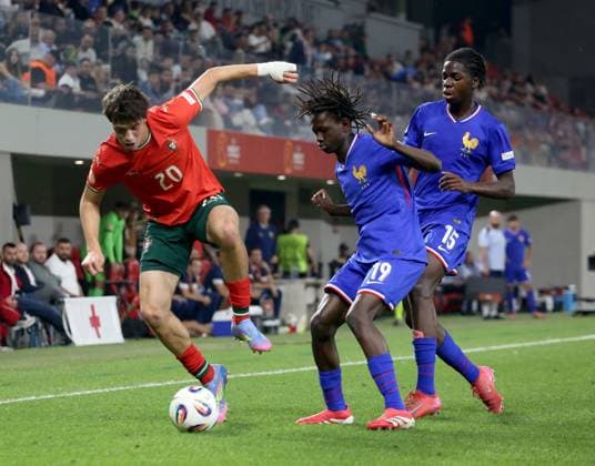 Football, U17 European Championship, Final, Portugal - France