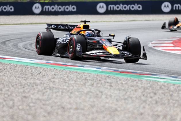 June 1, 2025, Sabadell, Barcelona, Spain: Montmelo Spain June 01, 2025 Max Verstappen (1 NL Redbull ) during race at the Formula 1 Aramaco Spain Grand Prix 2025 in Montmelo Spain on 01 June 2025 Sabadell Spain - ZUMAu50_ 20250601_zsp_u50_095 Copyright: xXavixUrgelesx
