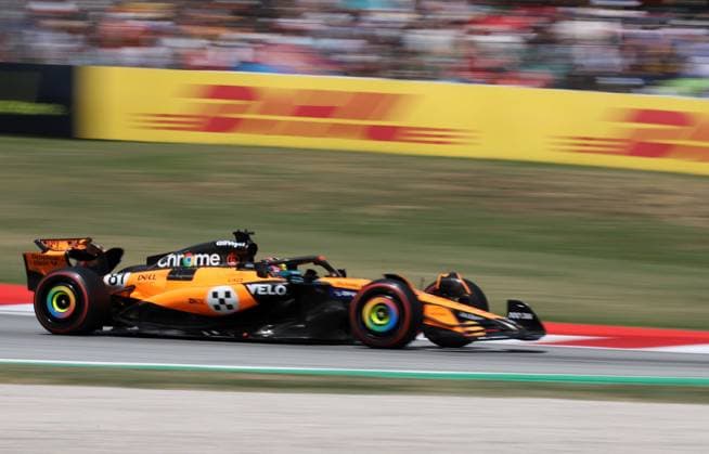 June 1, 2025, Sabadell, Barcelona, Spain: Montmelo Spain June 01, 2025 Oscar Piastri (81 AUS McLaren ) during race at the Formula 1 Aramaco Spain Grand Prix 2025 in Montmelo Spain on 01 June 2025 Sabadell Spain - ZUMAu50_ 20250601_zsp_u50_114 Copyright: xXavixUrgelesx