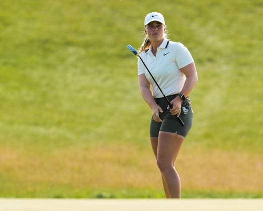 June 1, 2025, Erin, Wi, USA: MAJA STARK of Sweden watches her first putt on the 18th hole during the final round round of the 2025 LPGA, Golf Damen U.S. Womens Open at Erin Hills Golf Course in Erin, Wis. Stark became the third Swede to win the tournament in its 80-year history, finishing seven under. Erin USA - ZUMAb262 20250601_znp_b262_025 Copyright: xJeffxM.xBrownx