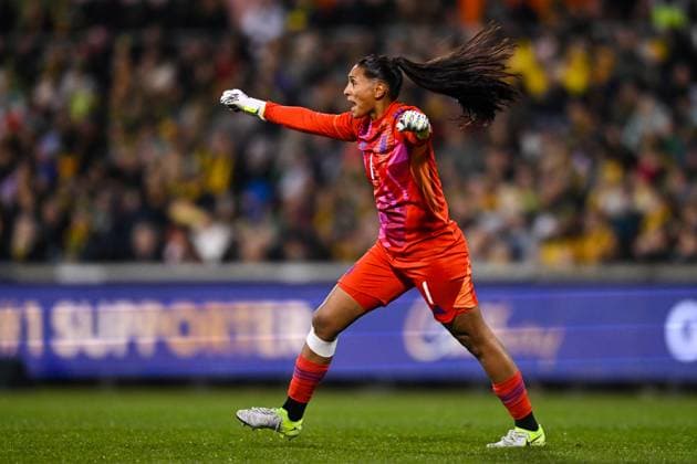 SOCCER AUSTRALIA ARGENTINA, Solana Pereyra of Argentina celebrates a goal by Kishi Nunez of Argentina during the Women s friendly international soccer match between Australia and Argentina at GIO Stadium in Canberra, Monday, June 2, 2025. ( NO ARCHIVING, EDITORIAL USE ONLY CANBERRA AUSTRALIAN CAPITAL TERRITORY AUSTRALIA  Copyright: xLUKASxCOCHx 20250602124877017707