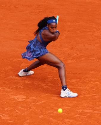 Coco Gauff in fourth round action French Open Tennis, Day Nine, Tennis, Roland Garros, Paris, France - 02 Jun 2025 EDITORIAL USE ONLY No use with unauthorised audio, video, data, fixture lists, club league logos or live services. Online in-match use limited to 120 images, no video emulation. No use in betting, games or single club league player publications. Copyright: xJavierxGarcia Shutterstockx 15335297o