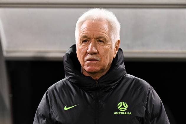 SOCCER AUSTRALIA ARGENTINA, Matildas head coach Tom Sermanni reacts during the Women s friendly international soccer match between Australia and Argentina at GIO Stadium in Canberra, Monday, June 2, 2025. ( NO ARCHIVING, EDITORIAL USE ONLY CANBERRA AUSTRALIAN CAPITAL TERRITORY AUSTRALIA  Copyright: xLUKASxCOCHx 20250602119364602492