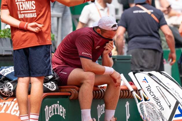 2025-06-02 2025 French Open PARIS, FRANCE - JUNE 2: Tallon Griekspoor of the Netherlands during Day Nine of 2025 French Open at Roland Garros on June 2, 2025 in Paris, France. (Photo by Marleen Fouchier BSR Agency) Paris France Content not available for redistribution in The Netherlands directly or indirectly through any third parties. Copyright: xBSRxAgencyx