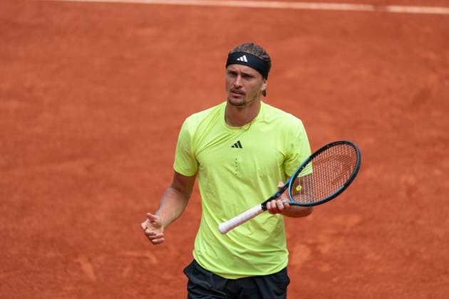 2025-06-02 French Open Roland Garros PARIS, FRANCE - JUNE 2: Alexander Zverev of Germany during the French Open at Roland Garros on June 2, 2025 in Paris, France. Paris Roland Garros France Content not available for redistribution in The Netherlands directly or indirectly through any third parties. Copyright: xMarleenxFouchierx