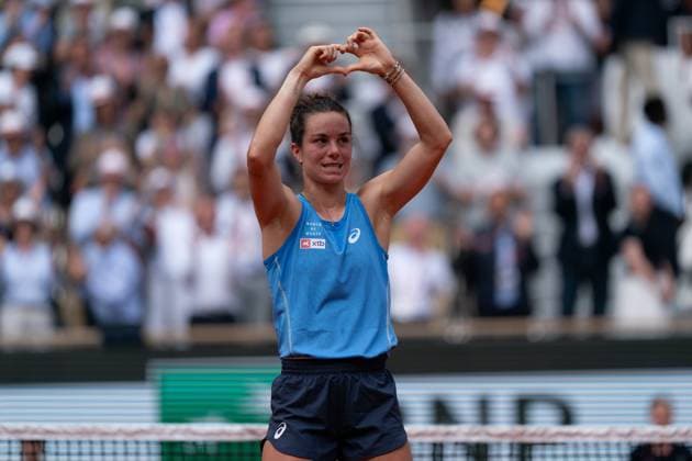 2025-06-02 2025 French Open PARIS, FRANCE - JUNE 2: Lois Boisson of France during Day Nine of 2025 French Open at Roland Garros on June 2, 2025 in Paris, France. (Photo by Marleen Fouchier BSR Agency) Paris France Content not available for redistribution in The Netherlands directly or indirectly through any third parties. Copyright: xBSRxAgencyx