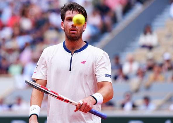 Cameron Norrie French Open Tennis, Day Nine, Tennis, Roland Garros, Paris, France - 02 Jun 2025 EDITORIAL USE ONLY No use with unauthorised audio, video, data, fixture lists, club league logos or live services. Online in-match use limited to 120 images, no video emulation. No use in betting, games or single club league player publications. Copyright: xJavierxGarcia Shutterstockx 15335297cc