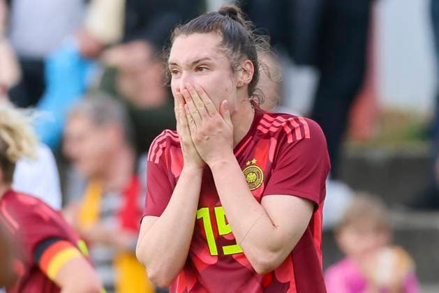 Sophie Weidauer Germany looks disappointed, Friendly match, Germany vs USA U23, Kramski Arena on June 02, 2025 in Pforzheim, Germany Photo by Marco Steinbrenner DeFodi Images Sophie Weidauer Germany looks disappointed, Friendly match, Germany vs USA U23, Kramski Arena, June 2, 2025 in Pforzheim, Germany Photo by Marco Steinbrenner DeFodi Images