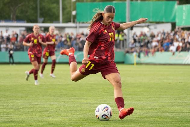 02 06 2025, xhfmx, Soccer U 23 Women International Match, Germany USA Tuana Mahmoud Germany U23 DFL DFB REGULATIONS PROHIBIT ANY USE OF PHOTOGRAPHS as IMAGE SEQUENCES and or QUASI VIDEO Pforzheim