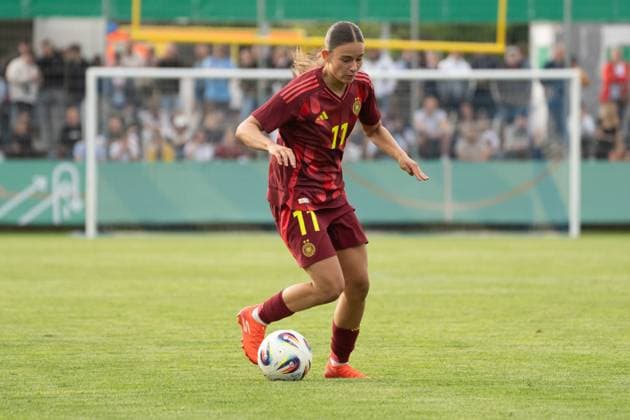 02 06 2025, xhfmx, Soccer U 23 Women International Match, Germany USA Tuana Mahmoud Germany U23 DFL DFB REGULATIONS PROHIBIT ANY USE OF PHOTOGRAPHS as IMAGE SEQUENCES and or QUASI VIDEO Pforzheim
