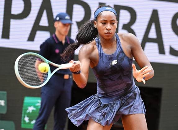 Roland Garros 2025, Grand Slam Tennis, Paris, France, 01 01 2023 Coco Gauff (USA) in action during her fourth round match against Ekaterina Alexandrova at Roland Garros 2025 Paris Roland Garros Paris FRA, UK NEWSPAPERS OUT Copyright: xRogerxParkerx