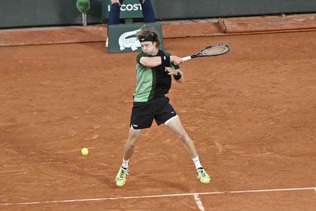 Tennis : Roland Garros 2025 - ITF - Tennis - Roland Garros 2025 - ITF - Andrey Rublev - Russie France  Copyright: xChryslenexCaillaud Psnewzx