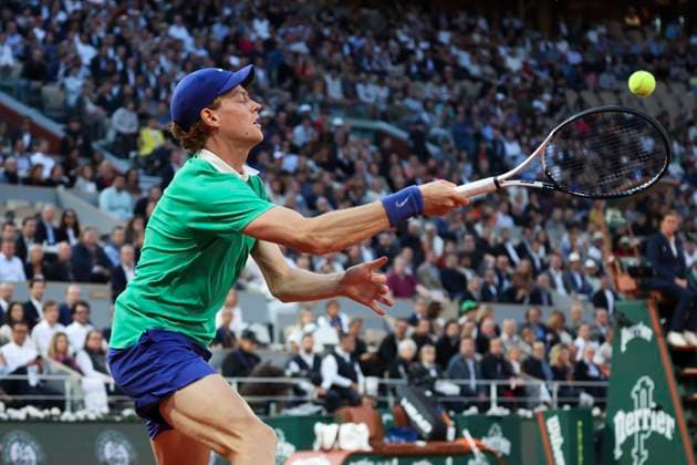 TENNIS : Roland Garros 2025 - Internationaux de France - 02 06 2025 Jannik Sinner (ITA) Vs Andrey Rublev (RUS) ParisFrance  Copyright: xMichtofx