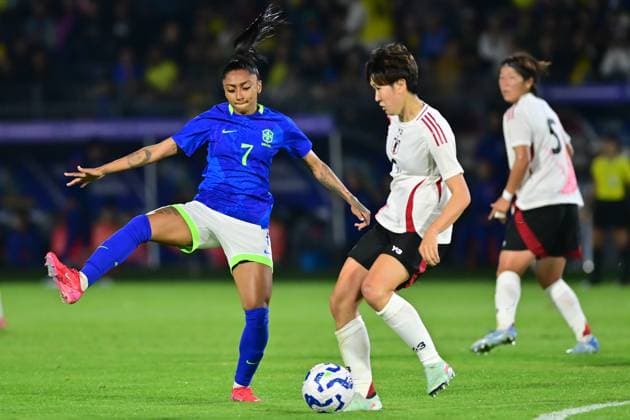 Football, Women, International match, Brazil - Japan