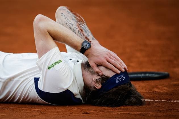 June 2, 2025, Paris, France, France: Alexander BUBLIK of Kazakhstan celebrates his victory during the ninth day of Roland-Garros 2025, French Open 2025, Grand Slam tennis tournament at Roland-Garros Stadium on June 02, 2025 in Paris, France. Paris France - ZUMAm308 20250602_zsp_m308_029 Copyright: xMatthieuxMirvillex
