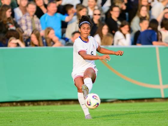 Kennedy Wesley USA U23, 05 , Germany vs USA, Soccer, Women, U23 Laenderspiel, Testspiel, Spielzeit 2024 2025, 02 06 2025 DFB REGULATIONS PROHIBIT ANY USE OF PHOTOGRAPHS AS IMAGE SEQUENCES AND OR QUASI VIDEO, Eibner Pressefoto Andreas Ulmer Germany vs USA, Soccer, Women, U23 Laenderspiel, Testspiel, Spielzeit 2024 2025, 02 06 2025 Pforzheim Copyright: xEibner-Pressefoto AndreasxUlmerx EP_AUR