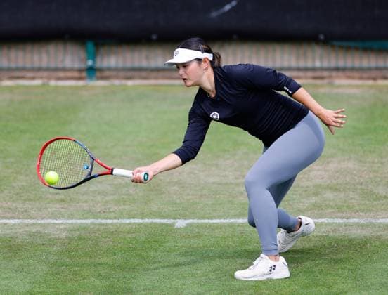 3rd June 2025; Edgbaston Priory Club, Birmingham, England: Lexus Birmingham Open Tennis, Day 2; Arianne Hartono (NED) forehand in her womens singles match against Greet Minnen (BEL)  ActionPlus12797793 RogerxEvans