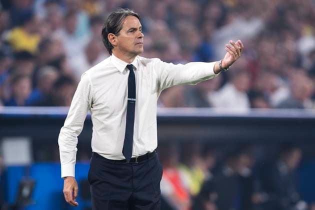 Paris Saint-Germain FC v FC Internazionale - UEFA Champions League Simone Inzaghi, head coach of FC Internazionale, gestures during the UEFA Champions League final football match between Paris Saint-Germain FC and FC Internazionale. Munich Germany Copyright: xNicoloxCampox
