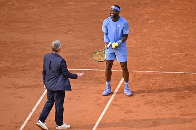 2025 Roland-Garros - Day 10 PARIS, FRANCE - JUNE 3: Frances Tiafoe of US is seen after competing against Lorenzo Musetti (not seen) of Italy during the Men s Singles Quarter-Final match on day ten of the 2025 French Open at Court Philippe-Chatrier in Paris, France on June 3, 2025. Burak Akbulut Anadolu Paris France. Editorial use only. Please get in touch for any other usage.  Copyright: x2025xAnadoluxBurakxAkbulutx