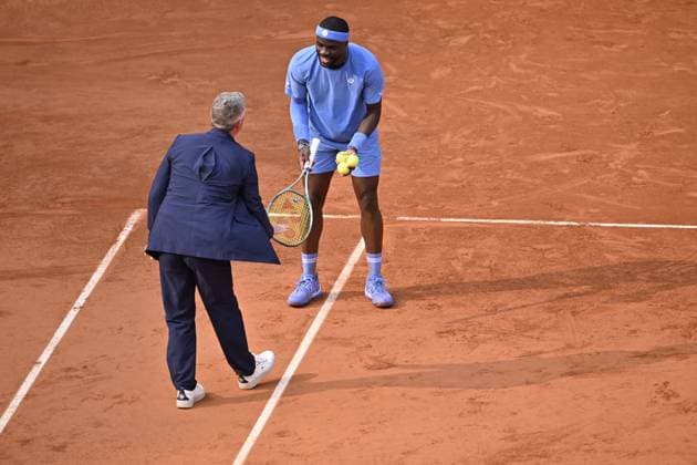 2025 Roland-Garros - Day 10 PARIS, FRANCE - JUNE 3: Frances Tiafoe of US is seen after competing against Lorenzo Musetti (not seen) of Italy during the Men s Singles Quarter-Final match on day ten of the 2025 French Open at Court Philippe-Chatrier in Paris, France on June 3, 2025. Burak Akbulut Anadolu Paris France. Editorial use only. Please get in touch for any other usage.  Copyright: x2025xAnadoluxBurakxAkbulutx
