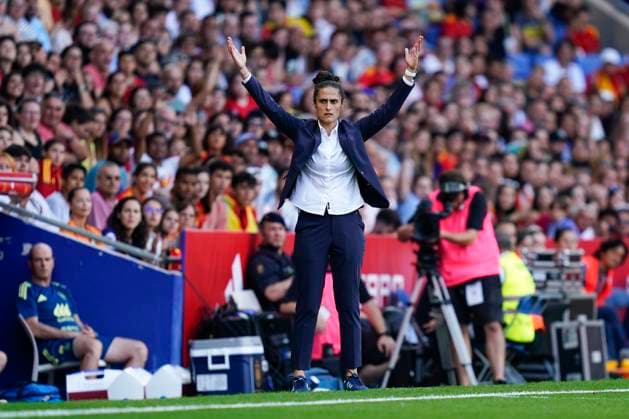 ESP: Spain v England. UEFA Women™s Nations League. Group A3. Matchday 6. Spain head coach Montse Tome during the UEFA Women™s Nations League match, League A, group A3, Matchday 6 between Spain and England played at RCDE Stadium on June 3, 2025 in Barcelona, Spain. kpng Copyright: xSergioxRuizx xPRESSINPHOTOx PS_240603_ESP_ING_011