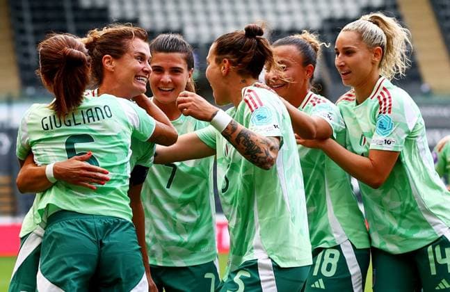 Cristiana Girelli of Italy celebrates scoring a goal after making the score 0-2. Wales Women v Italy Women, UEFA Women s Nations League - League A - Group 4, Football, Swansea.com Stadium, Swansea, Wales, UK - 03 Jun 2025 EDITORIAL USE ONLY No use with unauthorised audio, video, data, fixture lists, club league logos or live services. Online in-match use limited to 120 images, no video emulation. No use in betting, games or single club league player publications. Copyright: xJamesxMarsh Shutterstockx 15338010ai